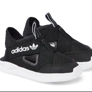 Adidas Kids Black and White Sneakers